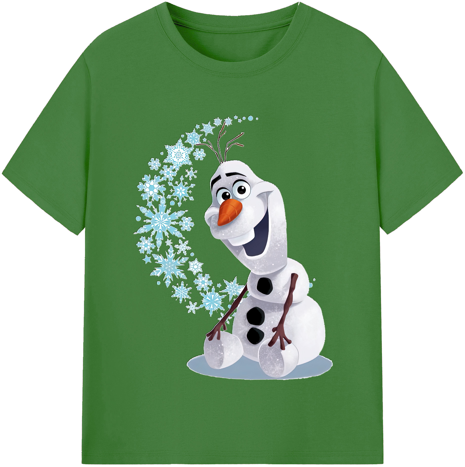 （画像用） アナと雪の女王 アンナ エルサ Frozen Anna Elsa レディースカジュアルプリントTシャツ（綿100％）
